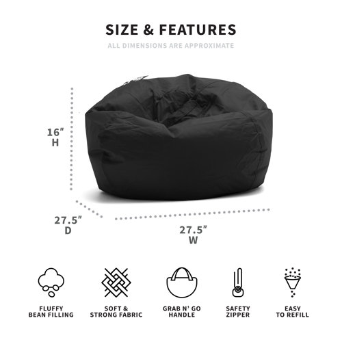 Comfort Research Big Joe Classic Bean Bag Chair & Reviews Wayfair